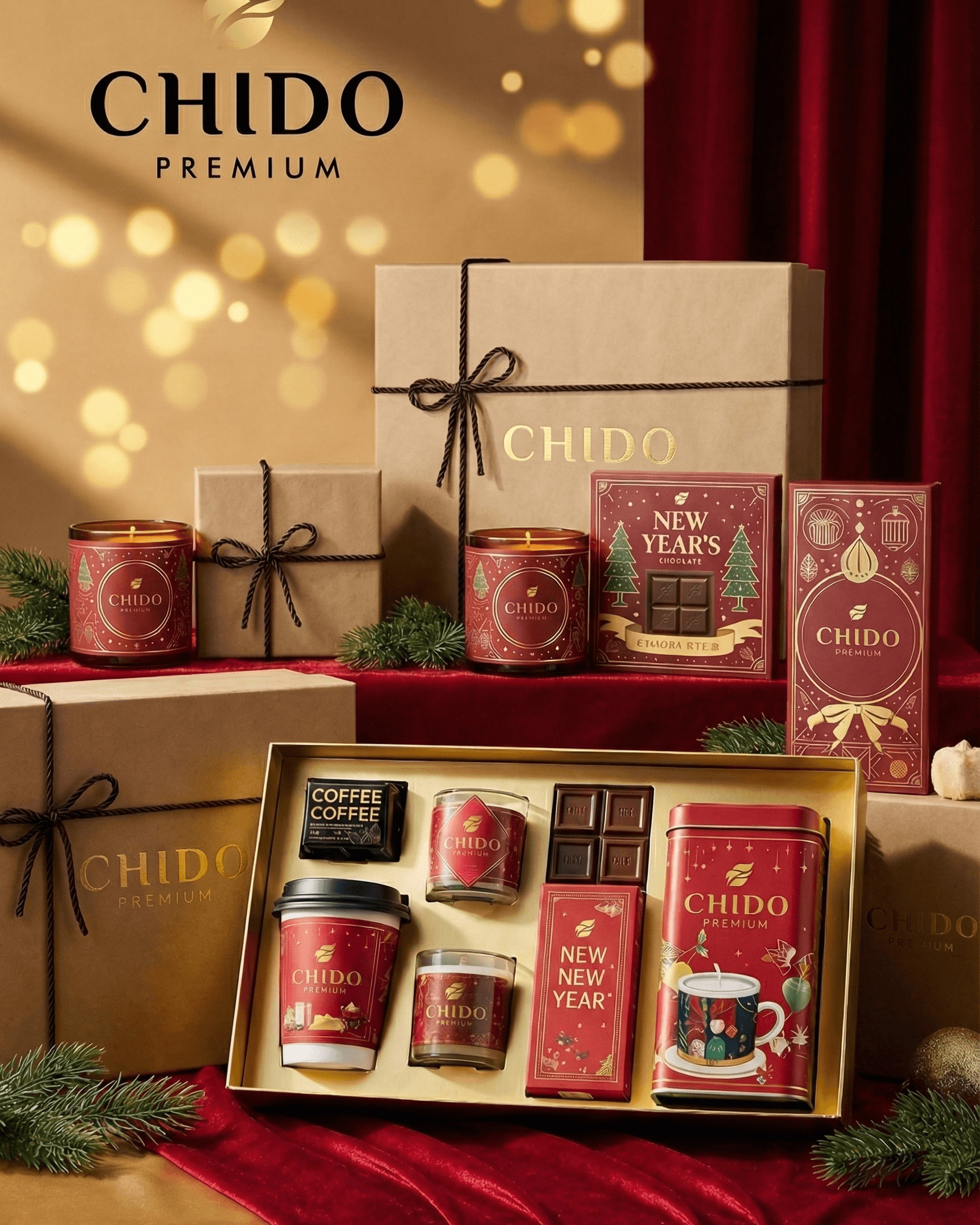 CHIDO yılbaşı premium hediye kutusu